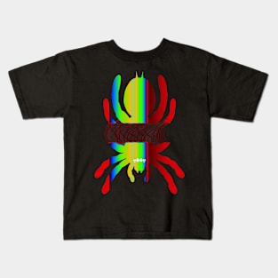 Tarantula Silhouette V109 (Vertical) Kids T-Shirt